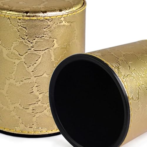 Toyvian Würfelbecher Aus Leder Würfelbox 2 Stück Ktv Lustiges Spielwerkzeug – Schummelwürfel Modisches Würfelspielzeug