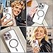 IAIYOXI Magnetic Clear Case for iPhone 12 Pro Max with Full Camera Lens Protection,Compatible with MagSafe,Plating Soft TPU Phone Case,Anti-Scratch Shockproof Slim Cover for Women Gilrs Men - Sliver