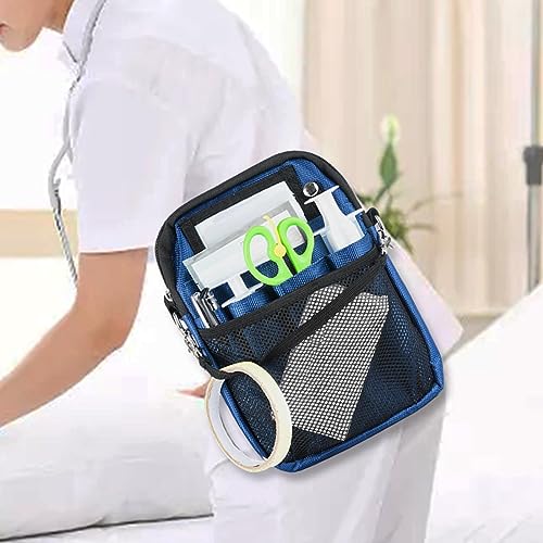 shamjina Nurse Fanny Pack Nurse Pouch portátil com suporte de fita 12 bolsos de acessórios profissio