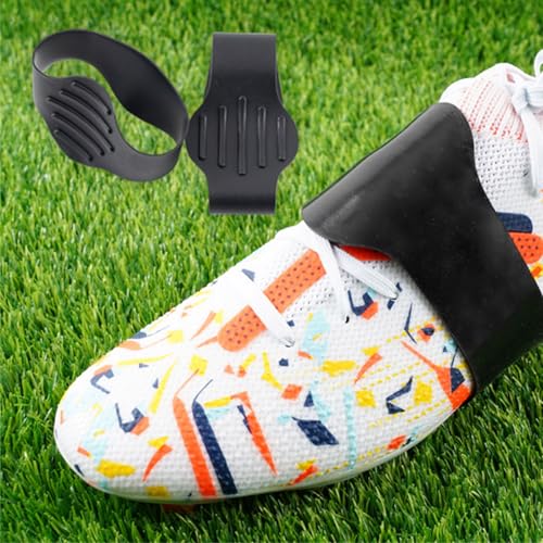Fixing Sleeve，2Pcs Soccer Cleat Lace Covers Soccer Shoe Lace Bands Silicone Shoelaces Covers Sports Accessory for Football3