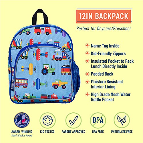 Wildkin 12-Inch Kids Backpack for Boys & Girls, Perfect for Daycare and Preschool, Toddler Bags Features Padded Back… - Image 4