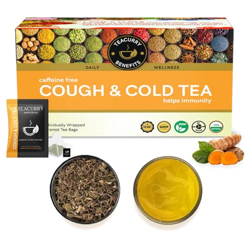 TEACURRY Cough Tea (1 Month Pack, 30 Tea Bags) - Helps with Sore ...