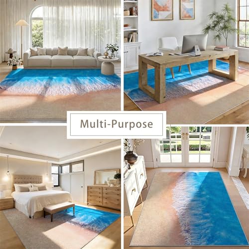 Tapete decorativo LHOMKCV 2x3ft oceánico antideslizante miniatura 4