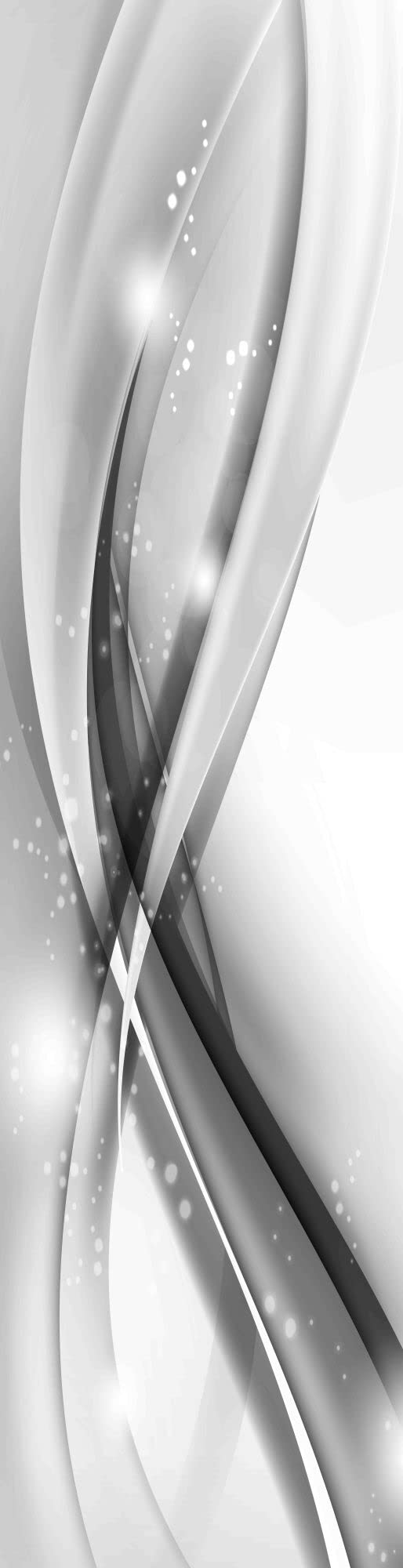 6er-Set Flächenvorhänge MALALAI Blickdicht/halbtransparent, Höhe 245 cm, grau, 245 x 60 cm