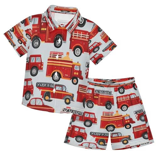Image of Boccsty Ice Cream Drip Boy Summer Shorts Sets Hawaiian Toddler Boys T-Shirt & Pants 2 Pcs 3T-10T