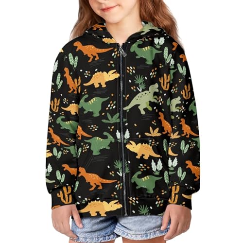 SEANATIVE Kids Zip Up Hooded Sweatshirt Long Sleeve Casual Sport Jacket with Pocket for Boys Girls 5