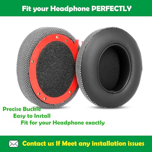 Premium Protein Leather Earpads y almohadilla para diadema reemplazo para Beats Studio 2 y Studio 3 (B0500 B0501) auriculares con cable e inalámbricos miniatura 3
