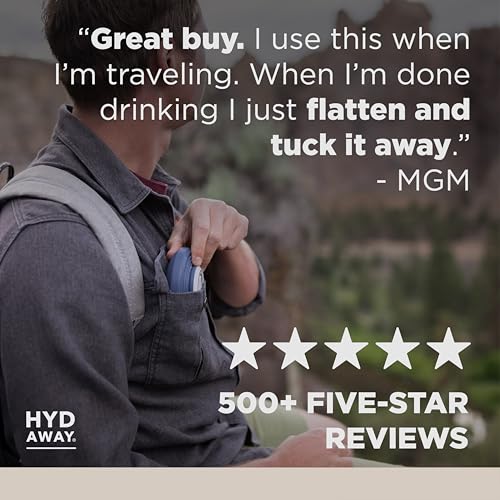 Image of HYDAWAY 17oz Collapsible Water Bottle - BPA-Free, Leakproof, Lightweight, and Space-Saving - Perfect for Travel, Hiking, and Everyday Hydration