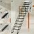Topteng ???????? ???????????????????? ???????????????????? ???????????????????????? ???????????????? ???????????????? ???????????????????? ???????????????????????? 9.8FT Retractable Loft Ladder Ceiling Mounted Alloy Folding Ladder with Pull Rod 660LB