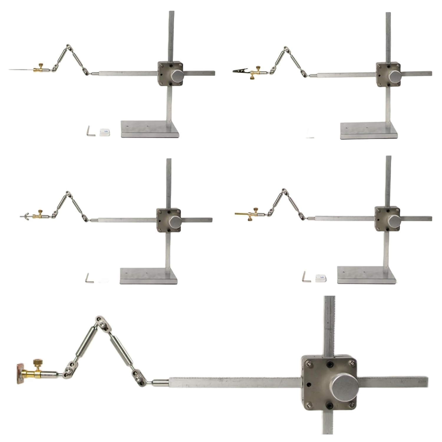 Stop Motion Armature Kit, Edelstahl Takelage Kit mit 5 Verbindungsstücken, einfache Montage für Figuren und Tonmodelle, Halterung Höhe 16cm, ideal für Animation