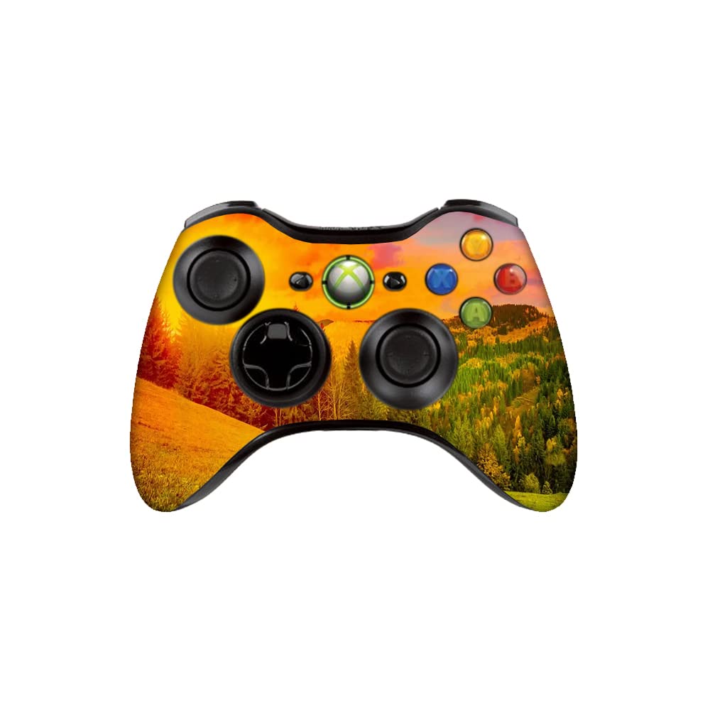 GADGETS WRAP Printed Vinyl Decal Sticker Skin for Xbox 360 Controller Only - Colorful Sunrise Mountain Landscape-image-44