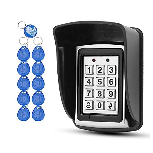 OBO HANDS 10 RFID-Porte-clšŠs + Housse de Pluie ?tanche + Clavier en mšŠtal RFID Supporte 1000 Utilisateurs Interface Wiegand-26 (EntršŠe)