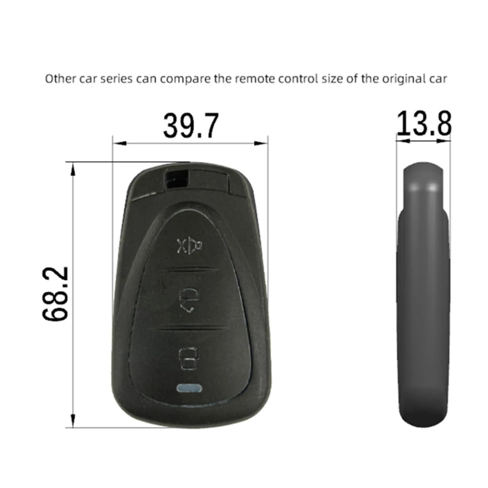 Motorrad Schlüssel Hülle Schutzhülle Schlüssel Sch Für Sym Joymax F300 F 300 Joymaxf 300 Motorrad Smart Key Schutz Keyless Case Cover Fernbedienung Shell(10)