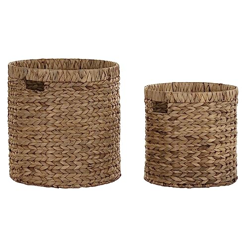 DKD Home Decor Juego de Cestas Natural Fibra Natural Boho 42 x 42 x 43 cm