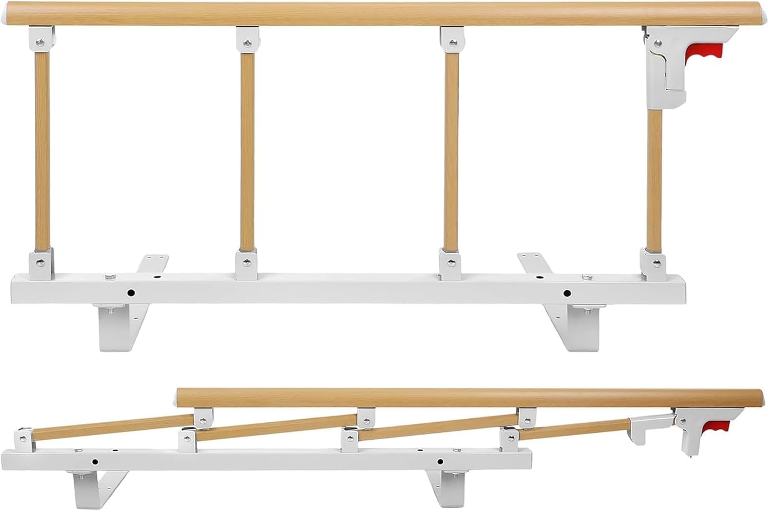 Bed Rails for Elderly Adults, Folding Adult Bed Guard Rail, Bed Side Safety Rails, Collapsible Bed Assist Rail, Aid for Getting Out of Bed (94 * 40cm)