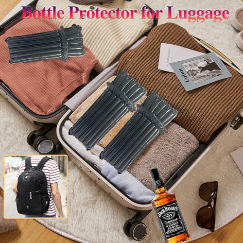 AKLVBL Bolsas de Viagem para Garrafas de Vinho, Avião, Mangas Infláveis Pretas para Transporte de Vi