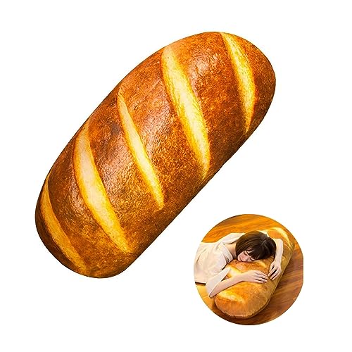 Suneast Cojín de Pan de Simulación 3D, Suave Baguette Almohada, Cojín Lumbar para la Espalda, de Felpa, para Decoración de Sofá del Hogar, Regalo - 40 cm