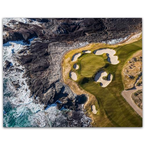 Aerial View of Pebble Beach Golf - 11x14 Unframed Poster...