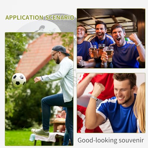 set of 4 ronaldo stuff ronaldo necklace signature black wristband hand weave bracelet white sports wristband c-ristiano ronaldo merch ronaldo jersey no 7 collection metal gift box