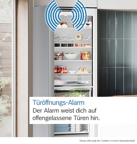 Bosch KIR21ADD1, Serie 6, Mini Einbau-Kühlschrank, 88 x 56 cm Nische, 136 L, Made in Germany, längere Frische mit VitaFresh XXL, flüsterleise, schnellere Kühlung, LED-Beleuchtung, Flachscharnier