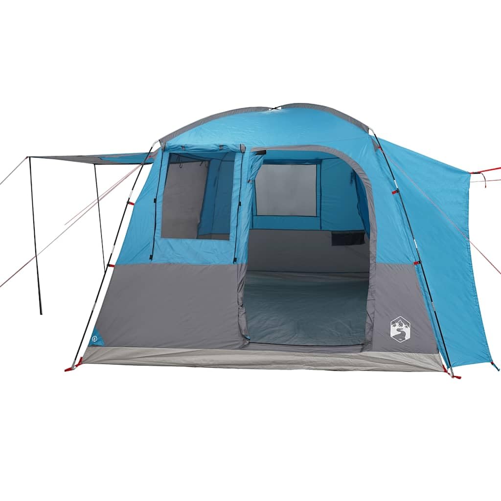 Tenda da Auto 4 Persone, Impermeabile e Antivento, con Collegamento Elettrico, Design a Doppio Ingresso, per Campeggio e Viaggi, Blu, 314 x 314 x 240 cm