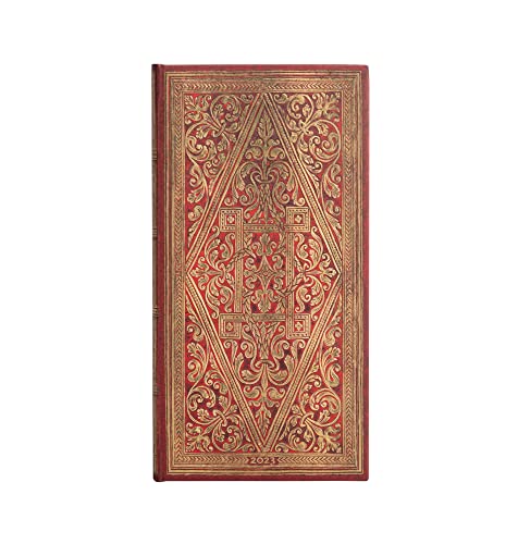Paperblanks 2023 Golden Path Slim Horizontal Red DD8387-0 Horizontal - Slim (180 x 95) 160p - Image 2