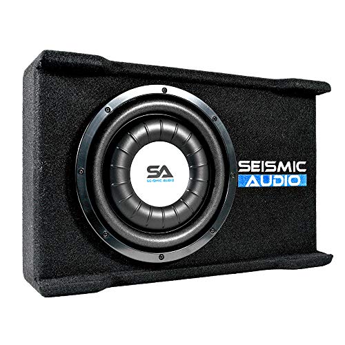 Seismic Audio – SA-SSCS10 – Shallow Mount 10 Inch 500 Watt Car Truck Audio Subwoofer Enclosure for Tight Spaces
