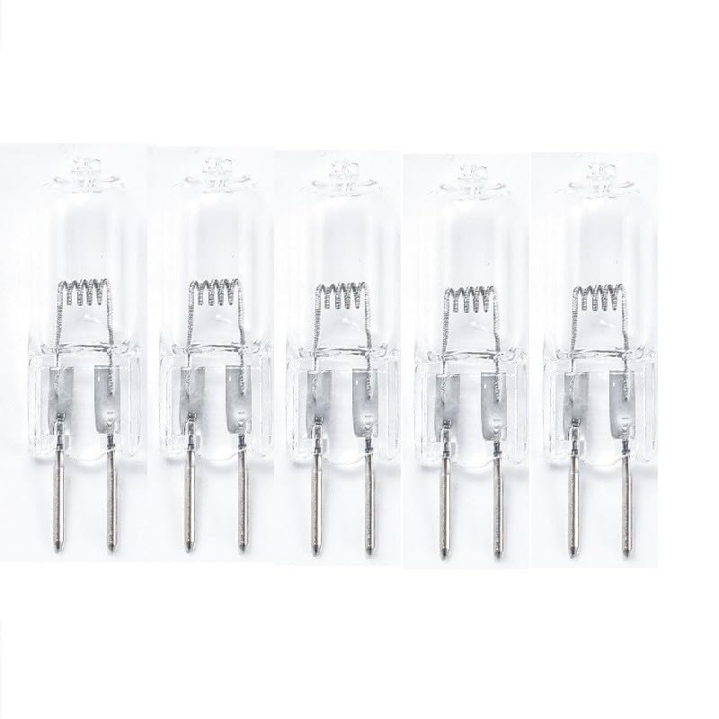 JZLBBC 5PCS Halogen Light Bulbs GY6.35 100W 24V Halogen Capsule Bulb G6.35 24V 50W GY6.35 Pin Base for Aromatherapy Lamp Crystal Lamp Projector,35W