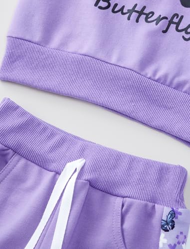 Image of Toddler Baby Boy Girl Clothes with Pockets 2PC Long Sleeve Pullover Sweatshirt and Pants Infant Fall Winter Outfit