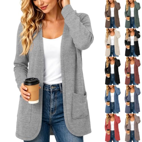 Long Cardigans for Women Cotton Oversized Fall Long Sleeve Cardigans - image 1