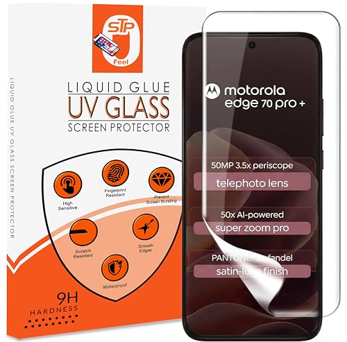 Image of STP FEEL 1 Pack Unbreakable Membrane Screen Protector Guard Compatible For Motorola Moto Edge 70 Pro Plus 5G | Hydrogel Membrane Ultra Smooth Touch