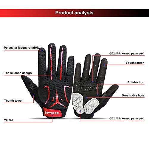 SKYSPER Guanti Ciclismo Invernali, Guanti Mtb
