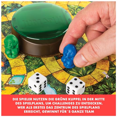 Spin Master Games - Jumanji - das actiongeladene Familienspiel für 2–4 mutige Abenteurer ab 8 Jahren - kooperatives Abenteuerspiel mit spannenden Challenges – Bild 4