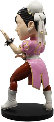 Miniatura 5 de Icon Heroes Street Fighter Chun-Li (Rosa) Polystone Bobblehead