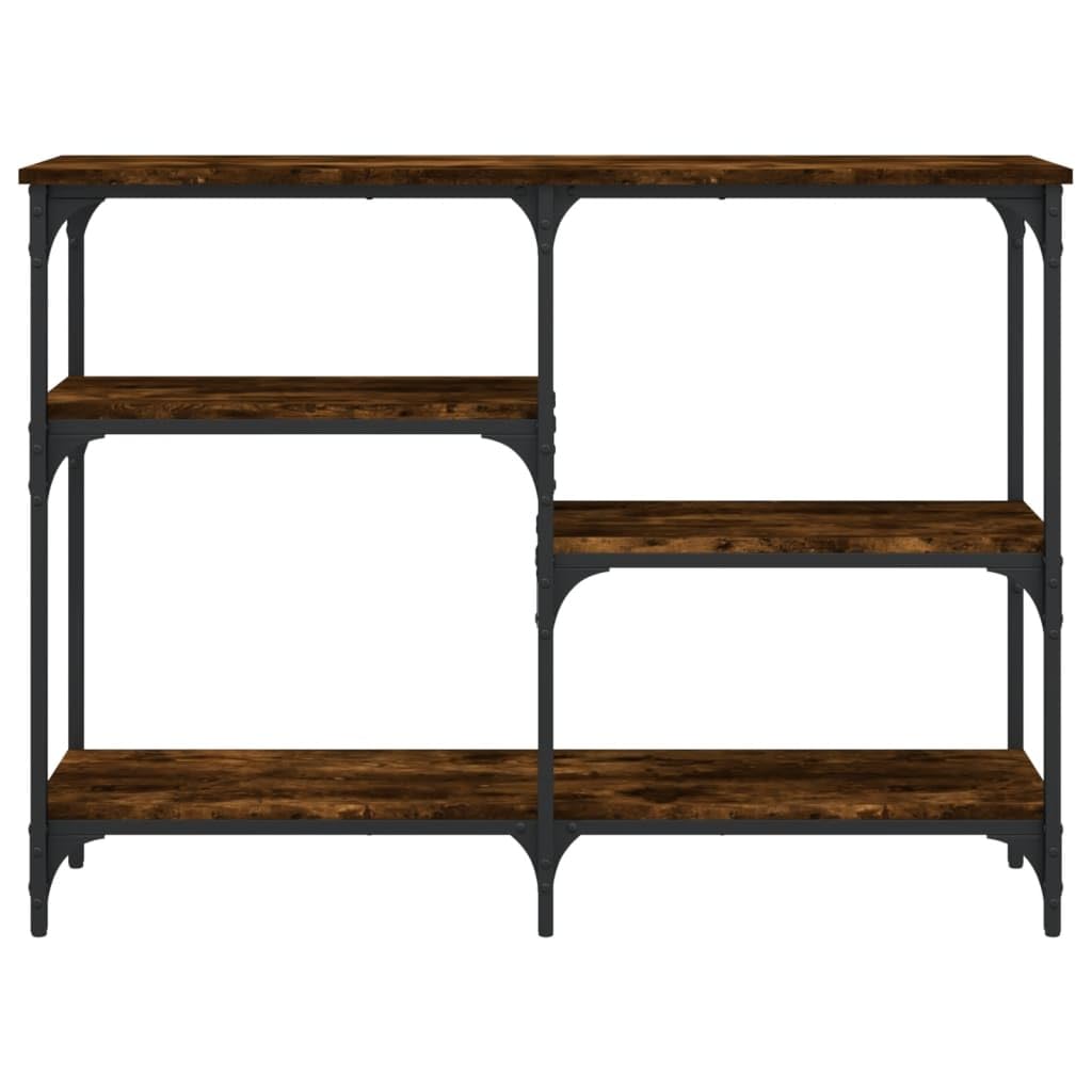 Tavolo consolle in rovere affumicato, 102 x 29 x 75 cm, tavolino in