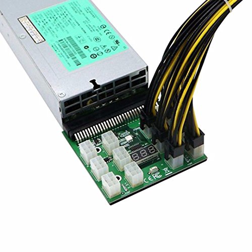 KALEA-INFORMATIQUE 1200w 750w BREAKOUT BOARD for HP power supply, 12 P6 connectors, Voltage display - Image 4