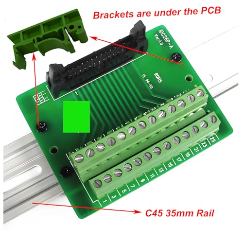 Fixation PCB sur rail DIN 35mm pour éviter les courts-circuits avec vis