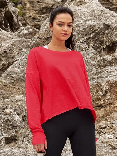 Image of Panadila Womens Open Back Workout Tops Long Sleeve Shirts