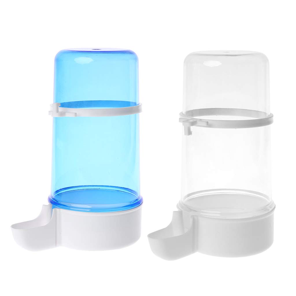Oranmay Automatic Bird Feeder Hamster Parrot Dispenser Water Feeding Drinking Food Bowl