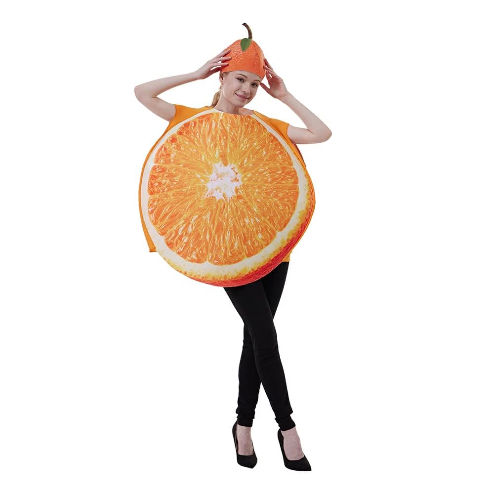 Adult Fruit Slice Costume Women Funny Food Costumes Men Party Fruits Vegetable Outfit Party Supplies Costume Adult