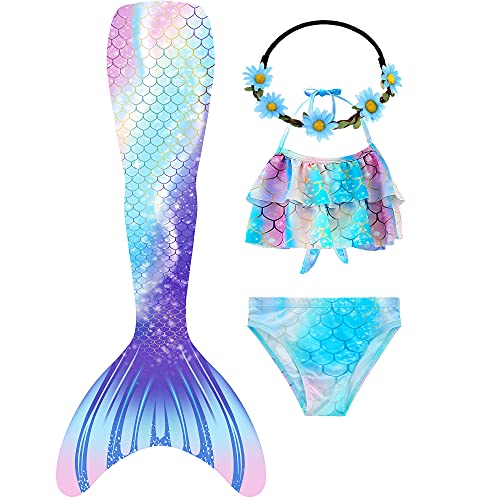 Listado de Cola sirena los 5 más buscados. 41 GALLDEALS - Traje de baño con cola de sirena para natación, para mujeres, adolescentes y adultos, sin aletas, Azul, Small