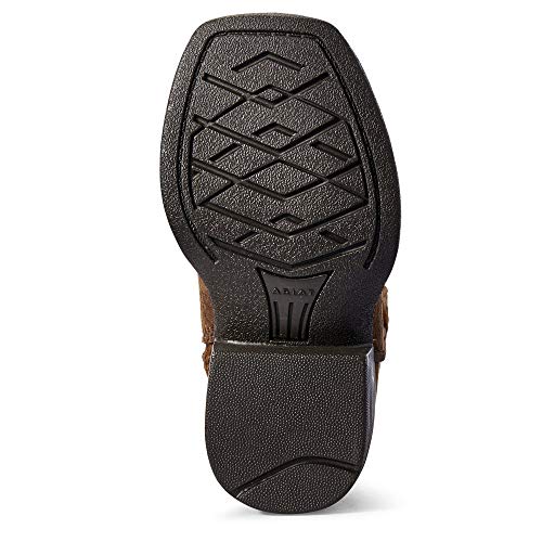 ARIAT Boys' Rough Stock Western Boot Square Toe Brown 6 D(M) US3