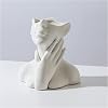 White Face Vase Unique Ceramic Vase for Home Decor