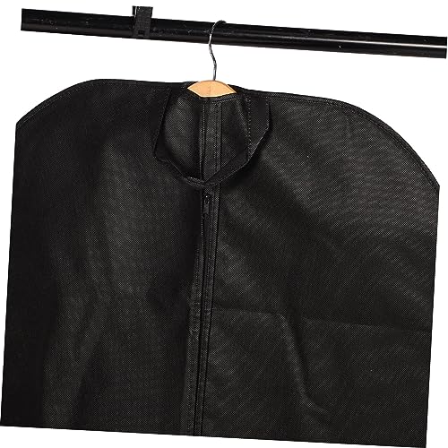 Luxshiny 2Pcs Business Folding Suit Cover Bag Portable Black Garment Protector for Travel Home Bedroom and Wardrobe Storage Medium4