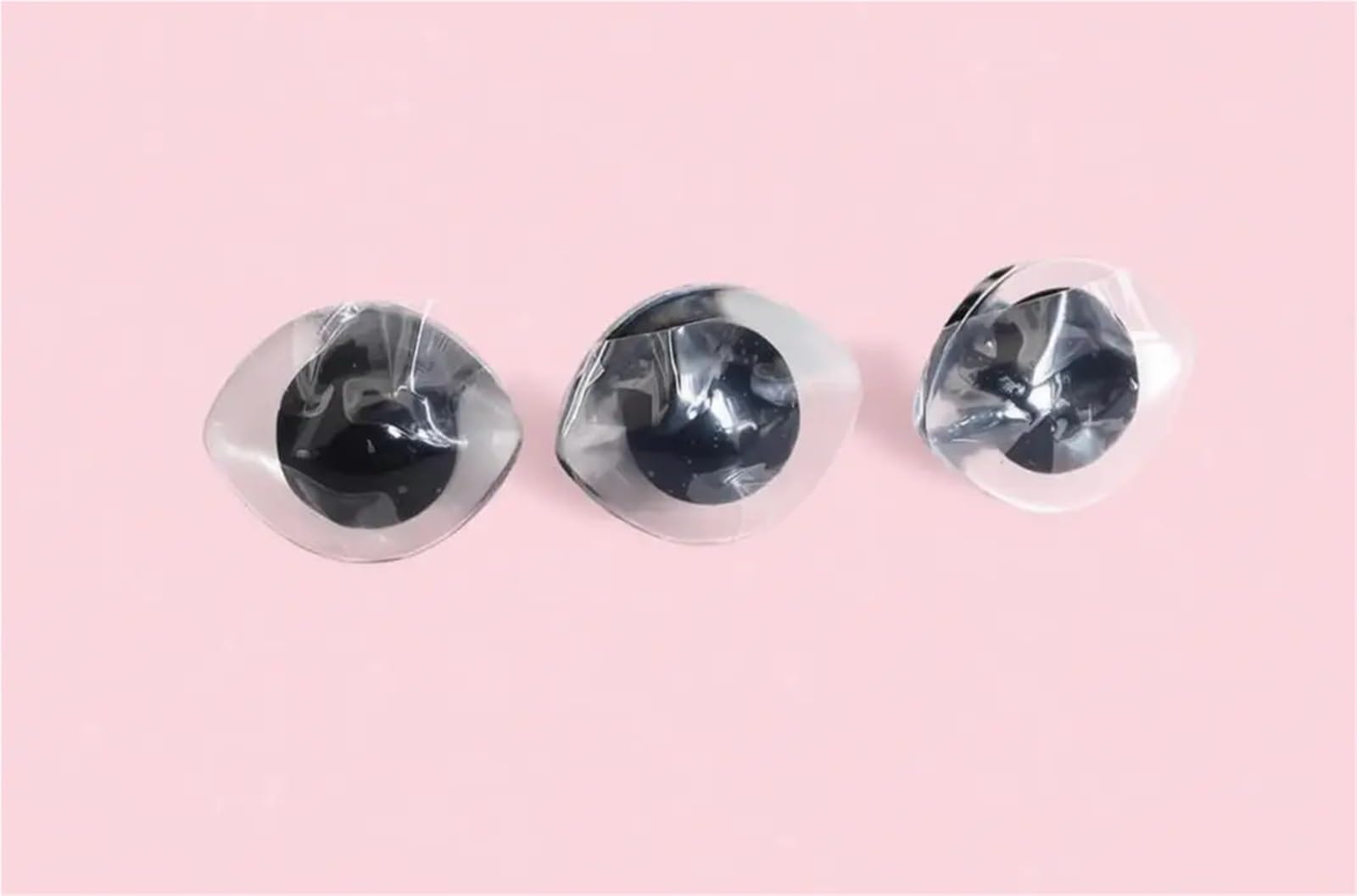 50 Stück Ovale Transparente Kunststoff-Sicherheits-Glitzeraugen 20 X 23 Mm 23 X 28 Mm for Bastelarbeiten