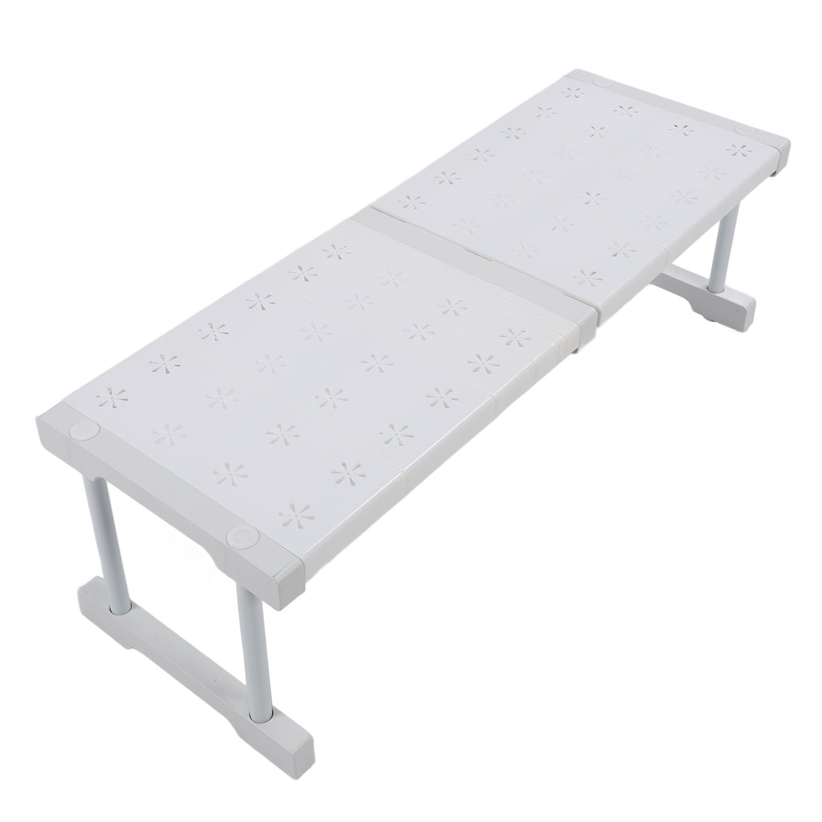 Organisateur D'étagère de Placard Extensible, Support de Rangement Robuste en Acier au Carbone pour Cuisine Salle de Bain, 24 Cm de Largeur et 32 ​​Cm de Hauteur pour Placard, Armoire,
