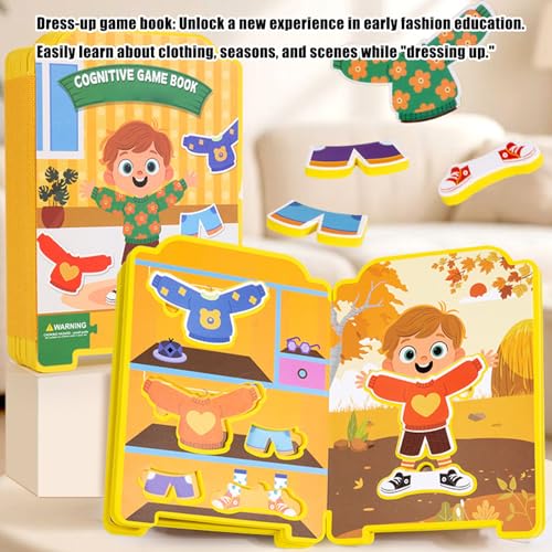 Dress Up Sticker Books - Fashion Play Activity for Creative Fun | Thick Paper Pages with Reusable Pieces, Outfit Matching for Hand Eye Coordination, Practice for Quiet Learning Entertainment – Image 6