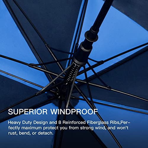 Trenovo Automatic Open Golf Umbrella, 47/54/62/68 Inch Extra Large Umbrella Oversize Double Vented Canopy, Uv Protection Waterproof Windproof Stick Umbrellas For Rain Men And Women #TOP2