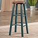 Winsome Wood Ivy Bar Stool, Rustic Teal and Walnut, 29