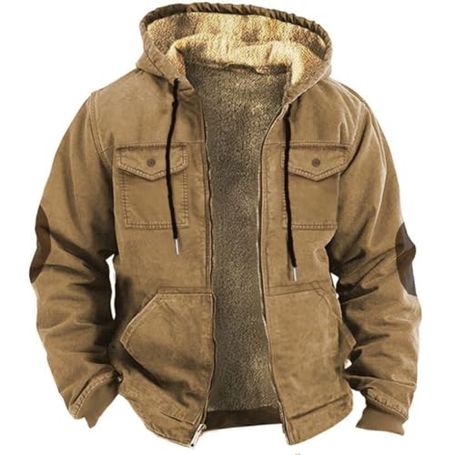 Manteau d'hiver chaud et épais rembourré veste à capuche confortable taille M